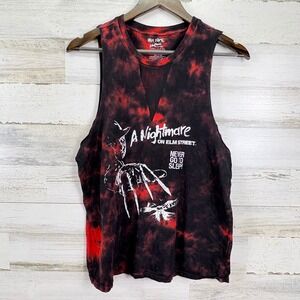 Hot Topic A Nightmare on Elm Street Tie Dye Tank Top Horror Movie Size S